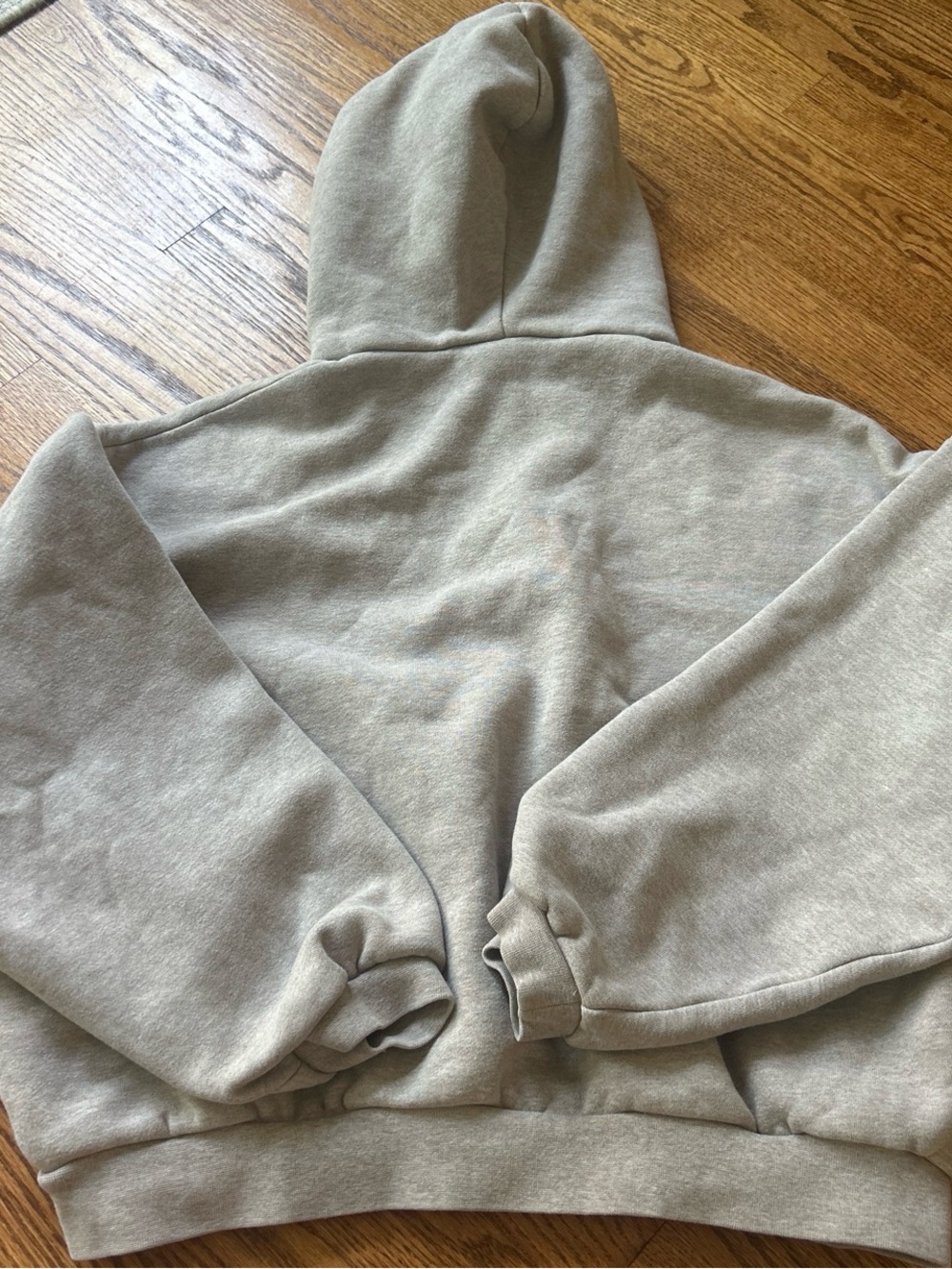 Essentials beige kids hoodie - Picture 3 of 9